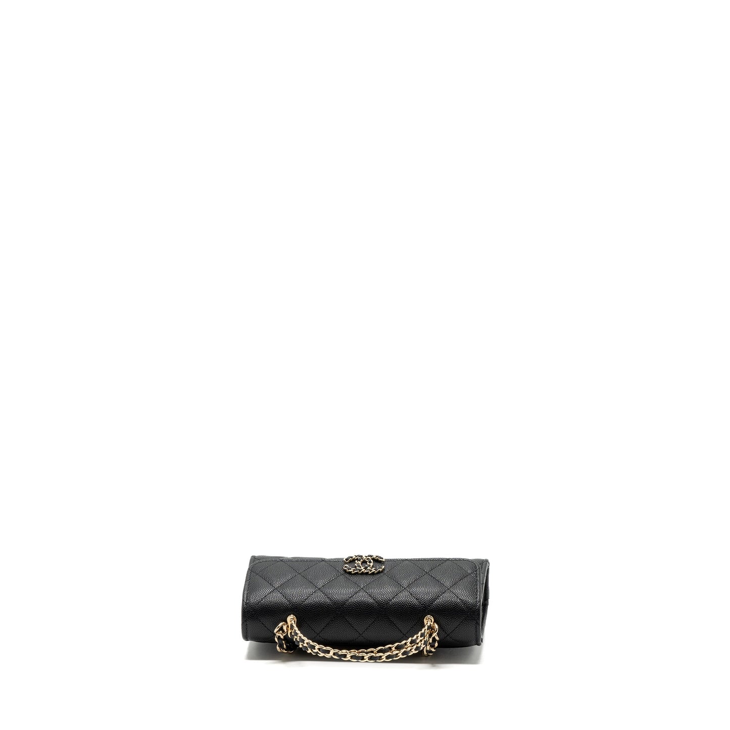 Chanel 23P Top Handle Mini Flap Bag Caviar Black L (Microchip)