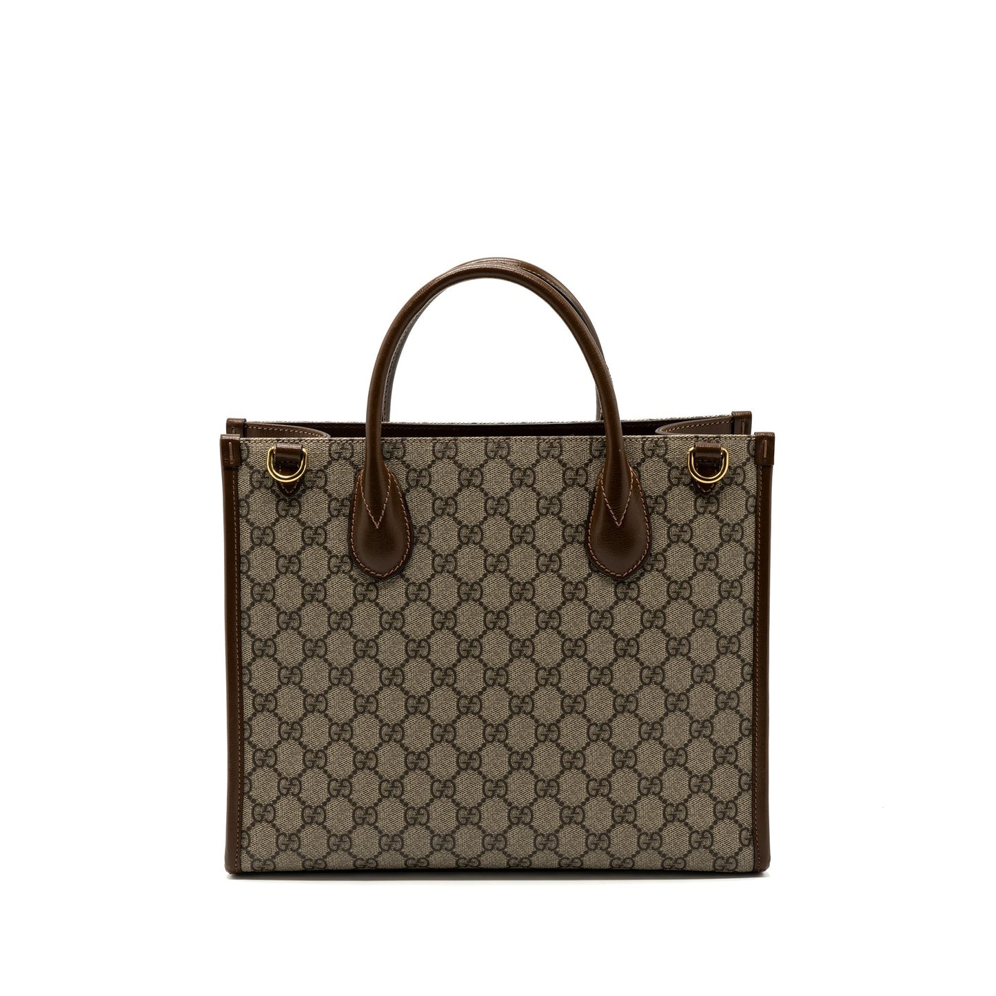 Gucci GG small tote bag GG supreme canvas / brown