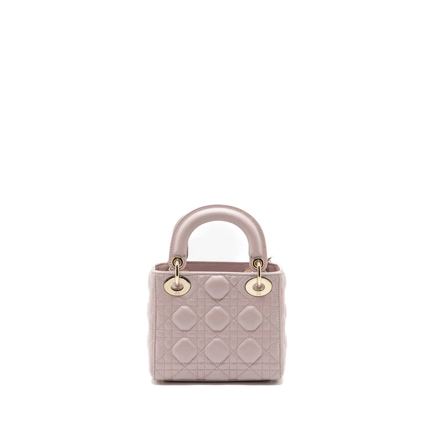 Dior Mini Lady Dior Purse lambskin Light Pink