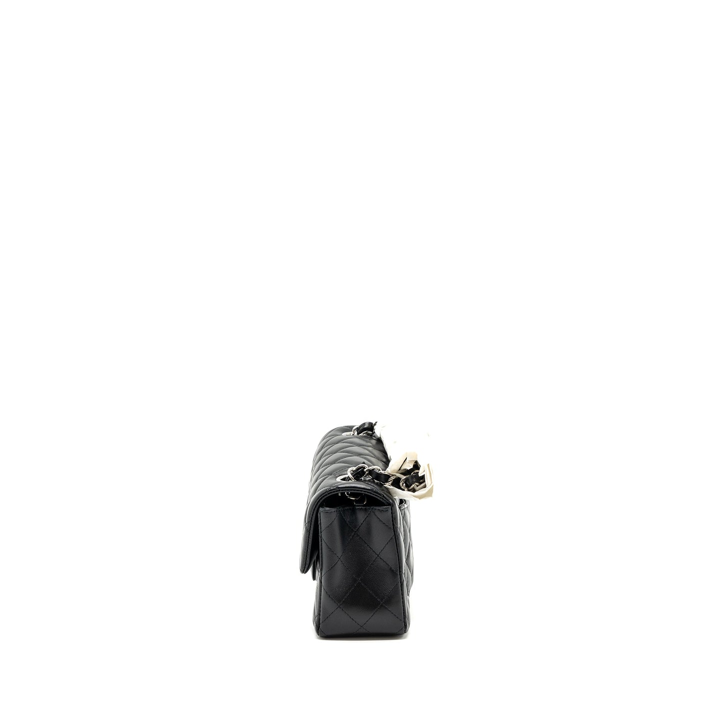 Chanel classic mini rectangular flap bag lambskin black  (microchip)