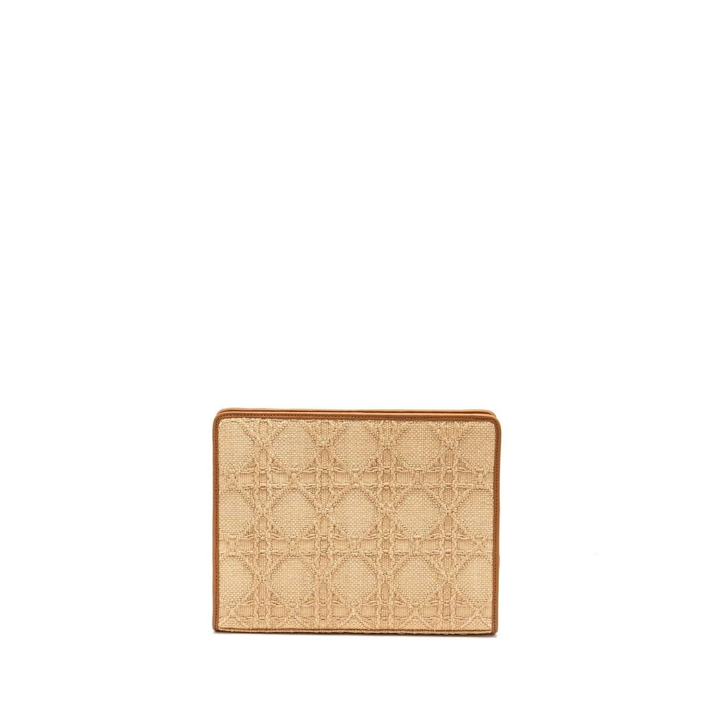 Dior 30 Montaigne Dea Pouch Natural Cannage Raffia Beige/Multicolour