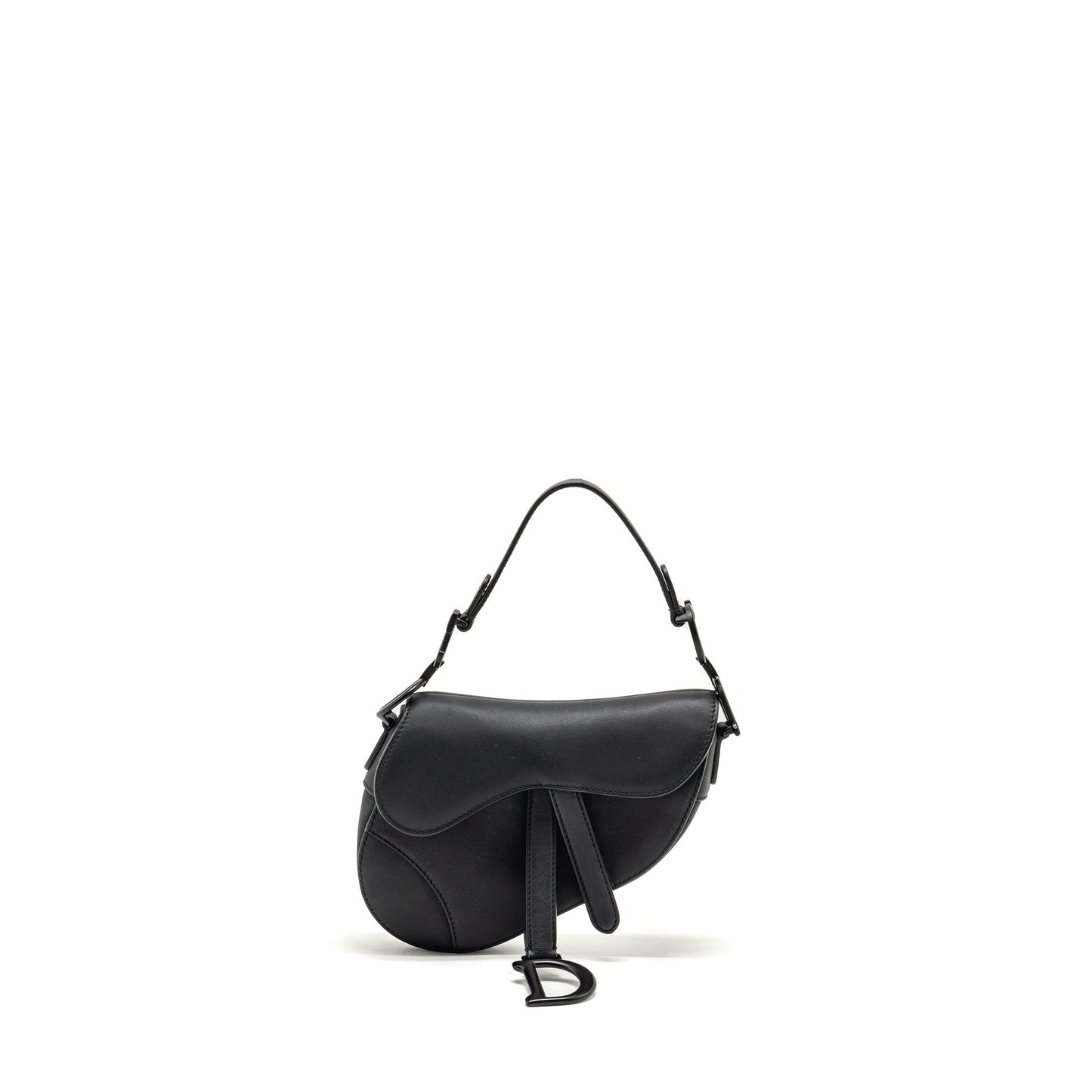 Dior Mini Saddle Purse Calfskin So Black
