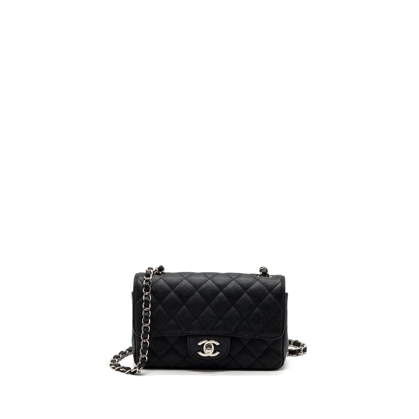 Chanel Classic Mini Rectangular Flap Bag Caviar Black