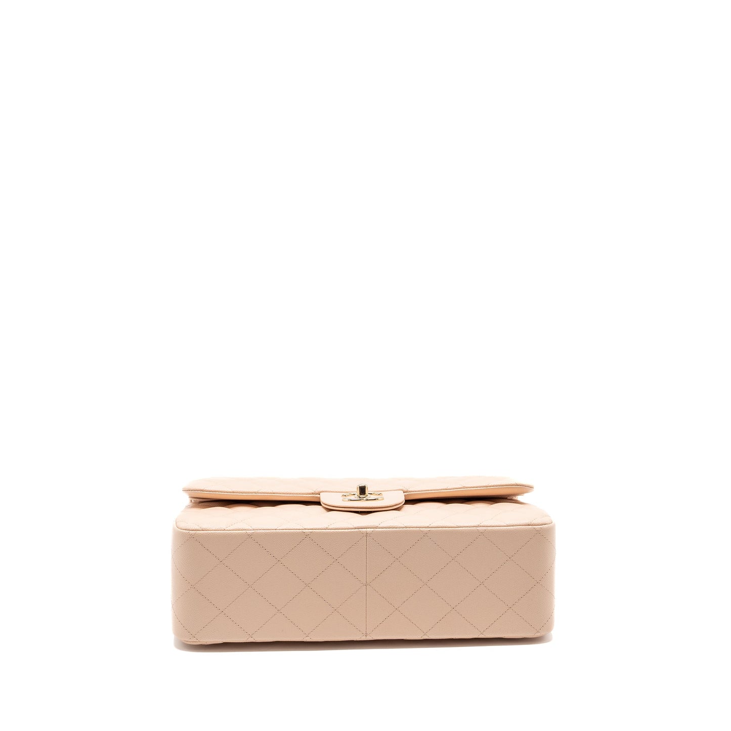 Chanel Jumbo Classic Double Flap Bag Caviar Beige L (Microchip)