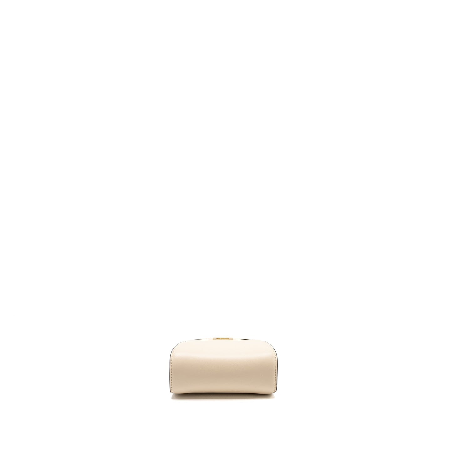 FENDI Nano Peekaboo Lambskin White