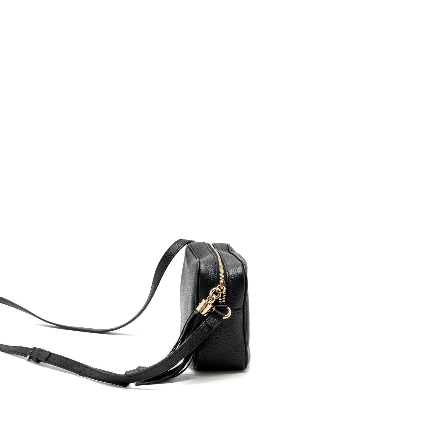 Gucci soho disco camera bag grained calfskin black