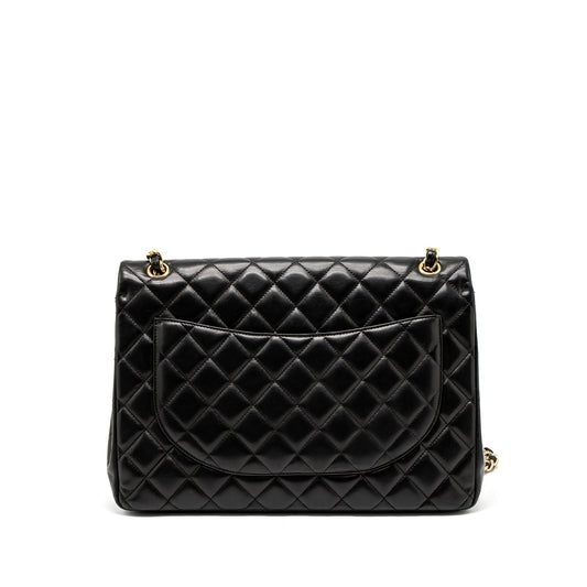 Chanel Maxi Classic Single Flap Bag Lambskin Black