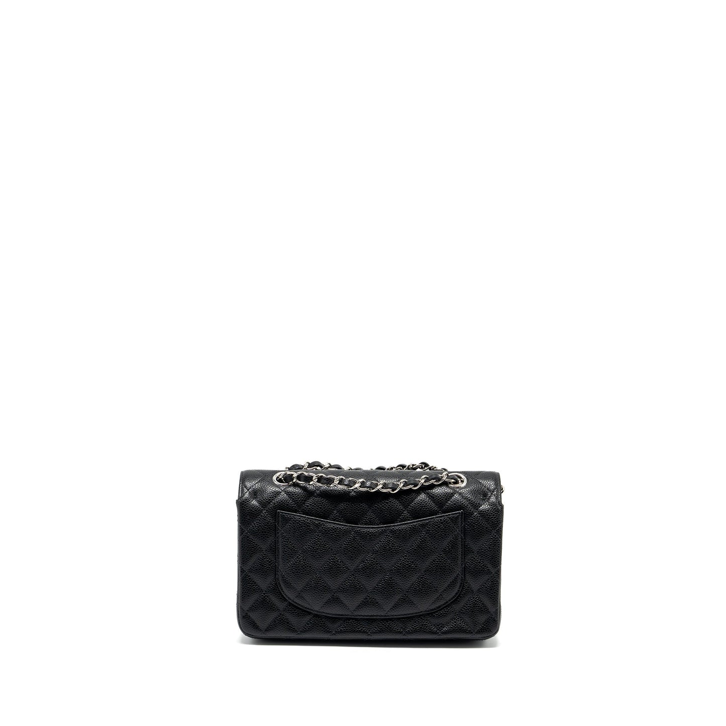 Chanel Small Classic Double Flap Bag Caviar Black  (microchip)