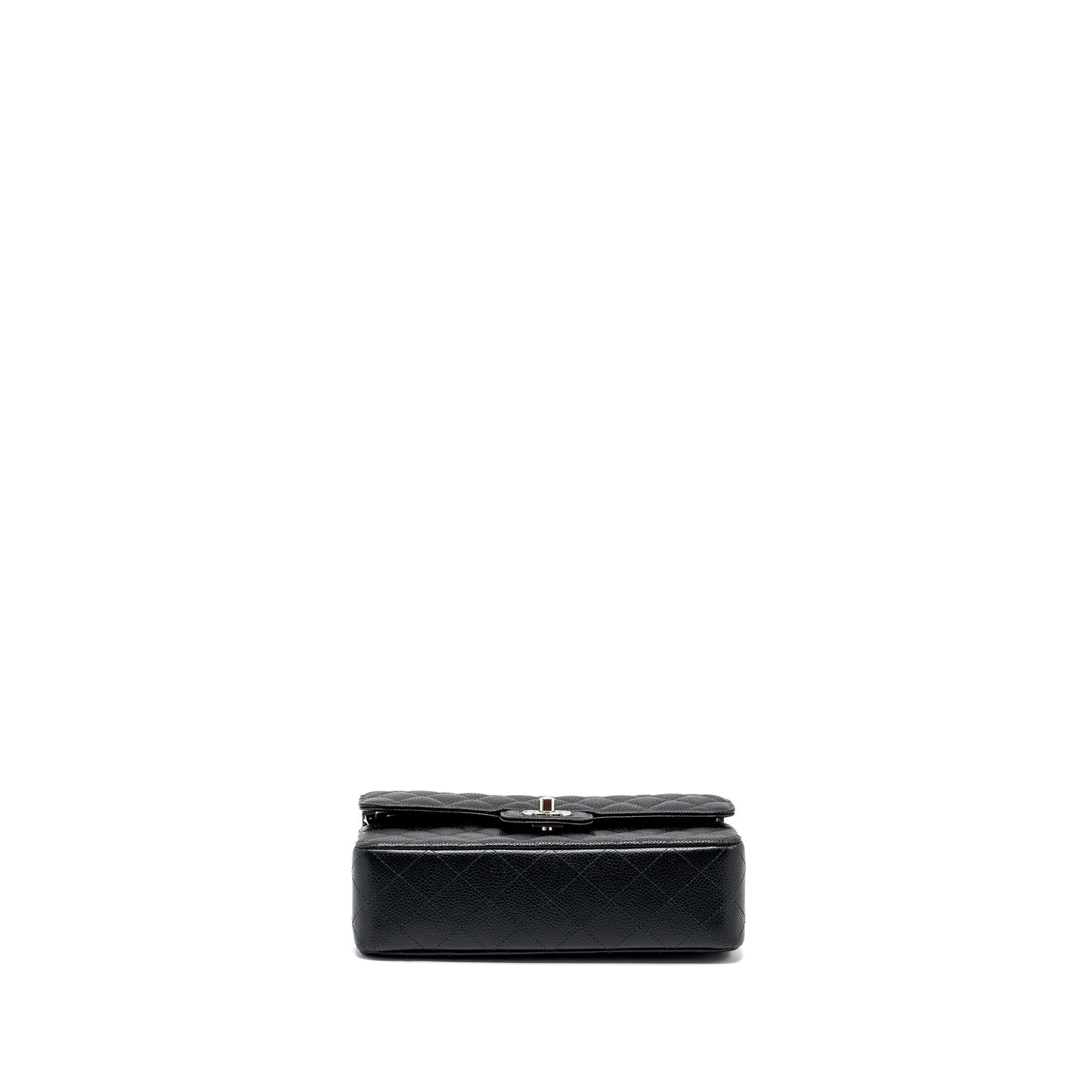 Chanel Small Classic Double Flap Bag Caviar Black  (microchip)