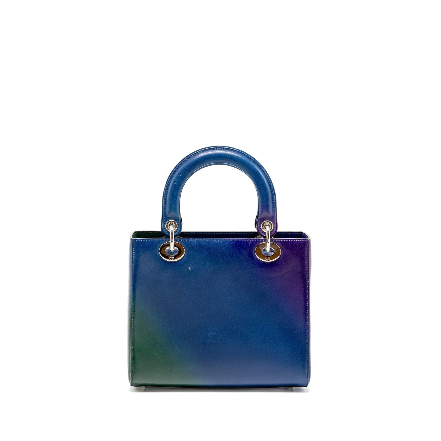 Dior Medium Lady Dior Box Calfskin Gradient Blue/Purple/Green