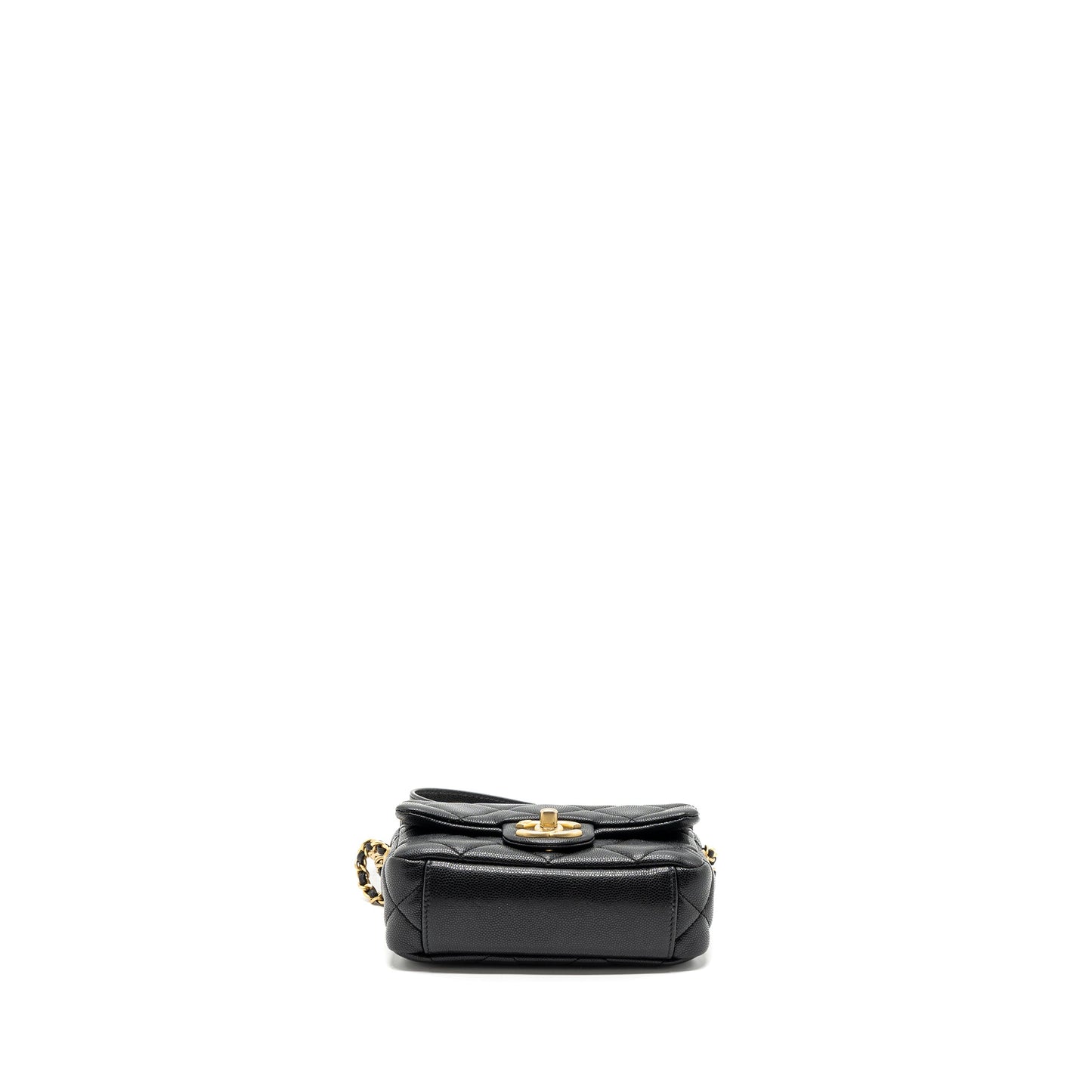 Chanel Mini Twist Your Button Flap Bag Caviar Black (Microchip)