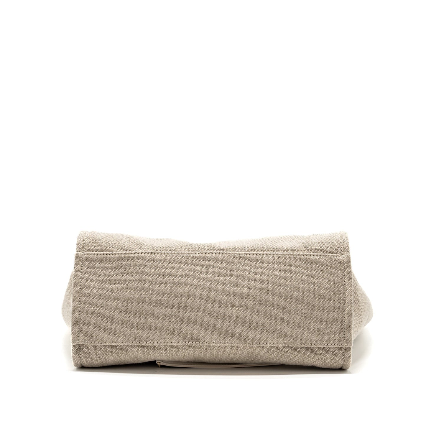 Chanel Deauville Bag Canvas/ Leather Beige/White  (microchip)