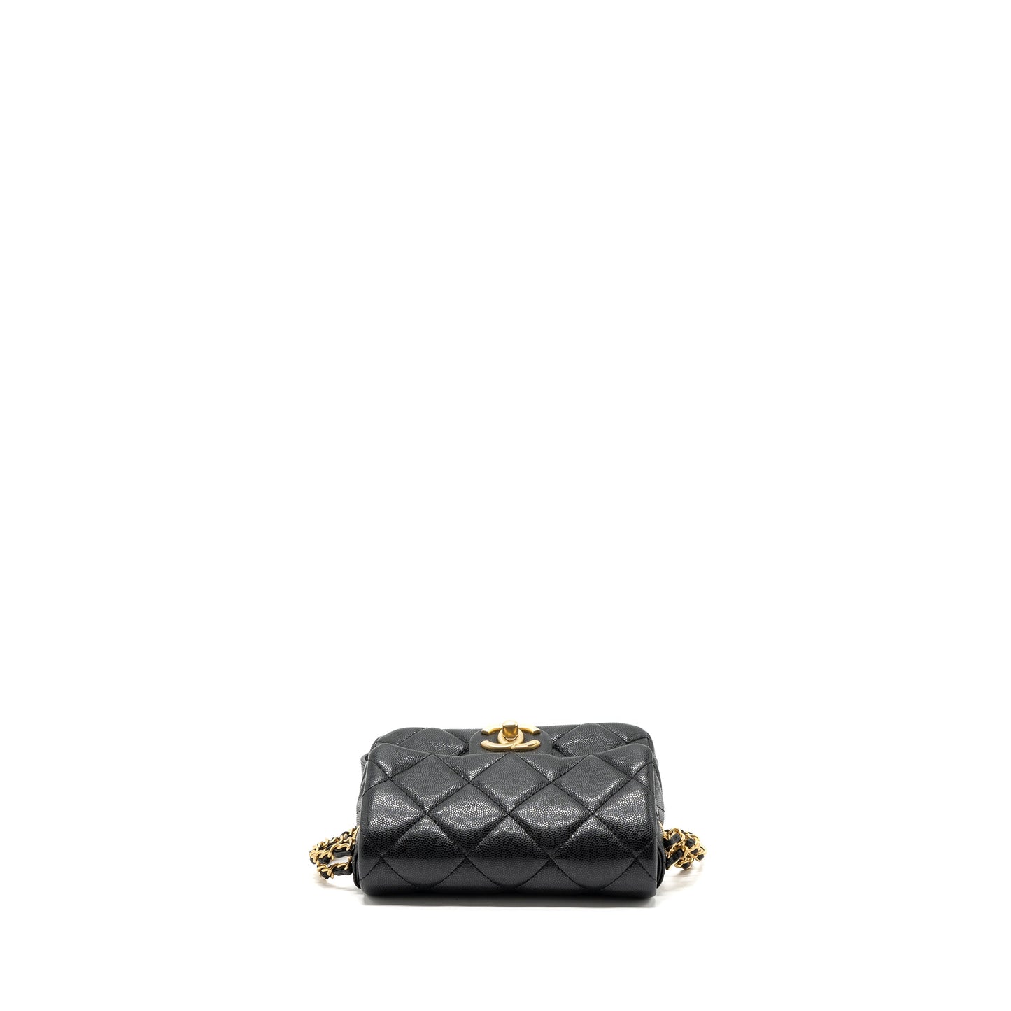 Chanel Mini Twist Your Button Flap Bag Caviar Black (Microchip)