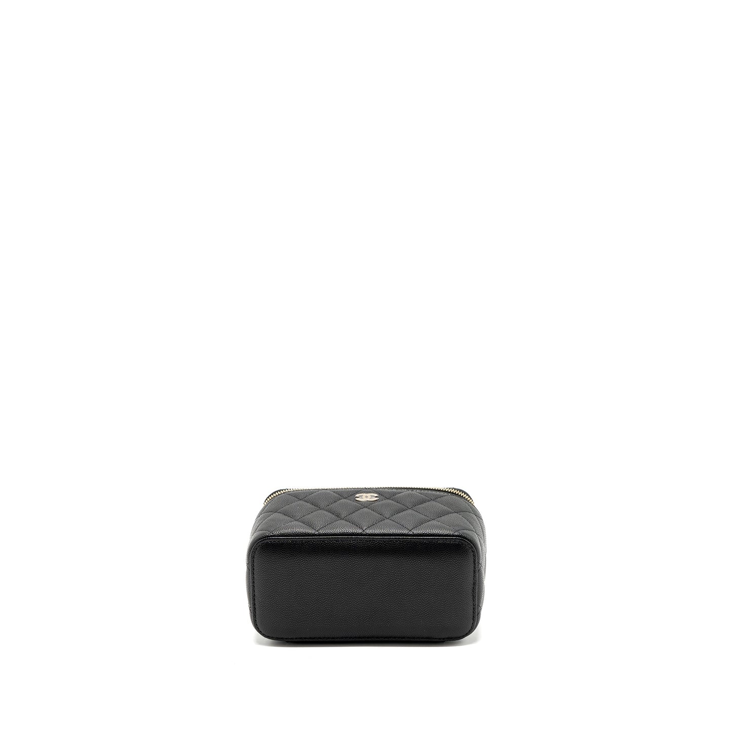 Chanel long vanity with chain caviar black L