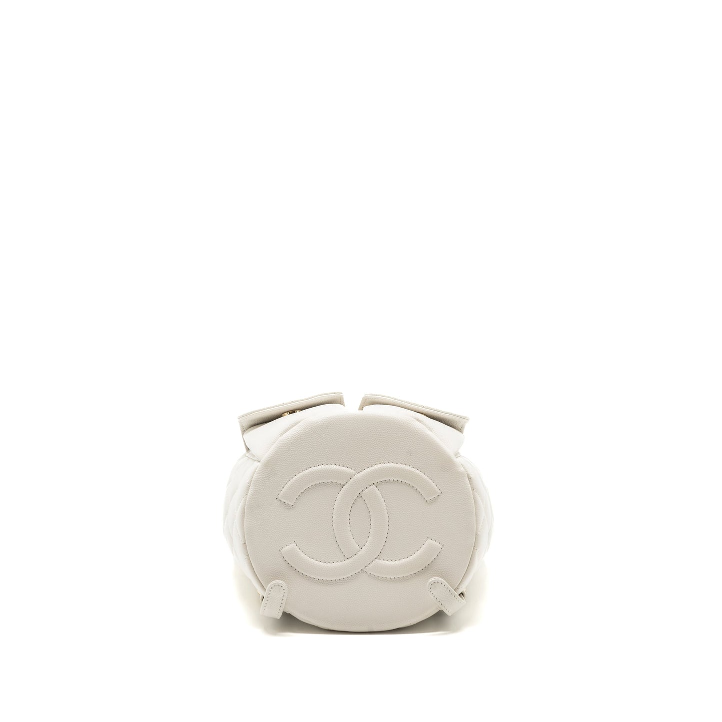 Chanel 22s mini backpack Grained calfskin white L(Microchip)