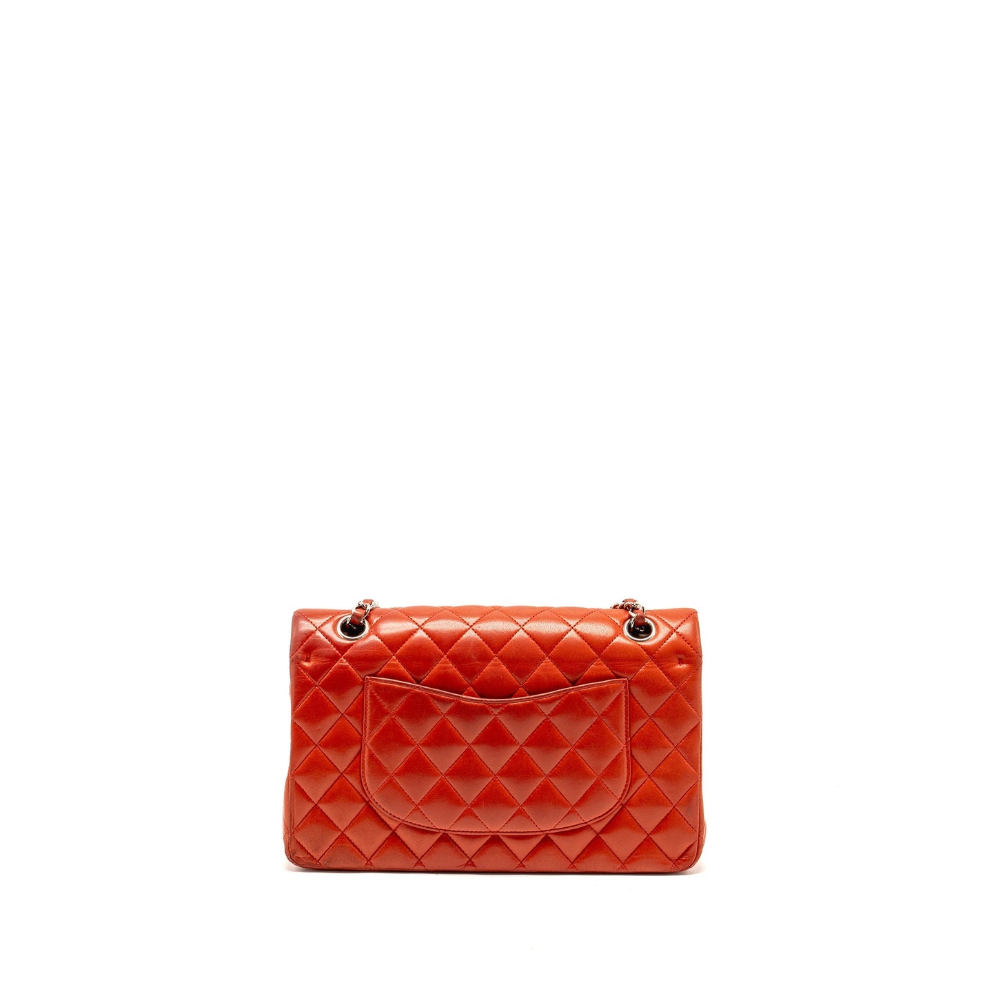 Chanel Medium Classic double flap bag lambskin red