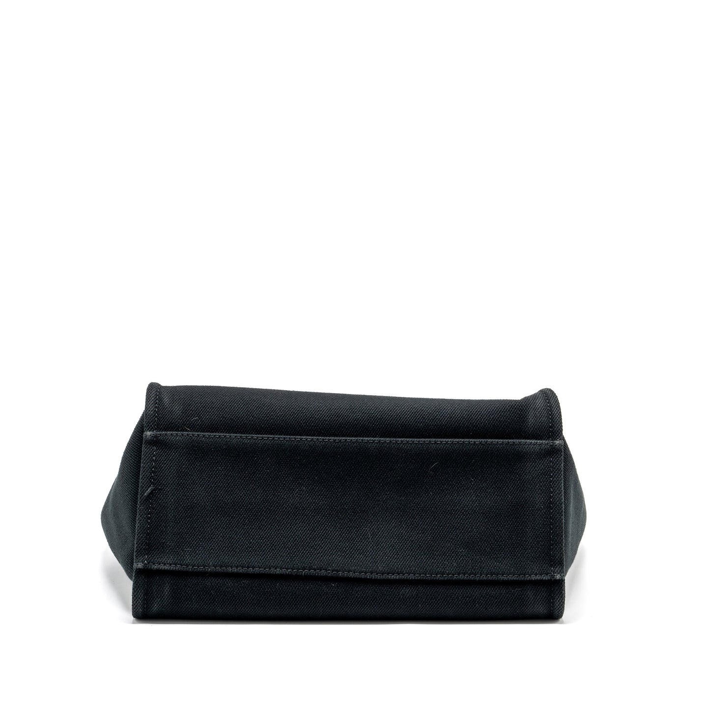 Chanel Large Deauville Black-Studded Tote Bag Canvas/Leather Black