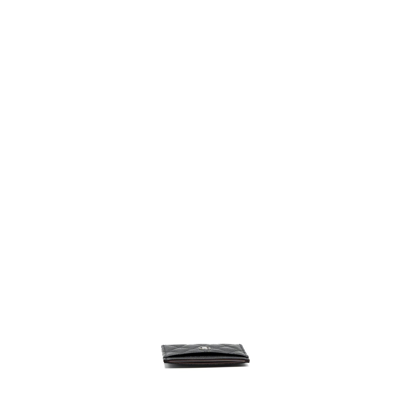 Chanel classic card holder caviar black
