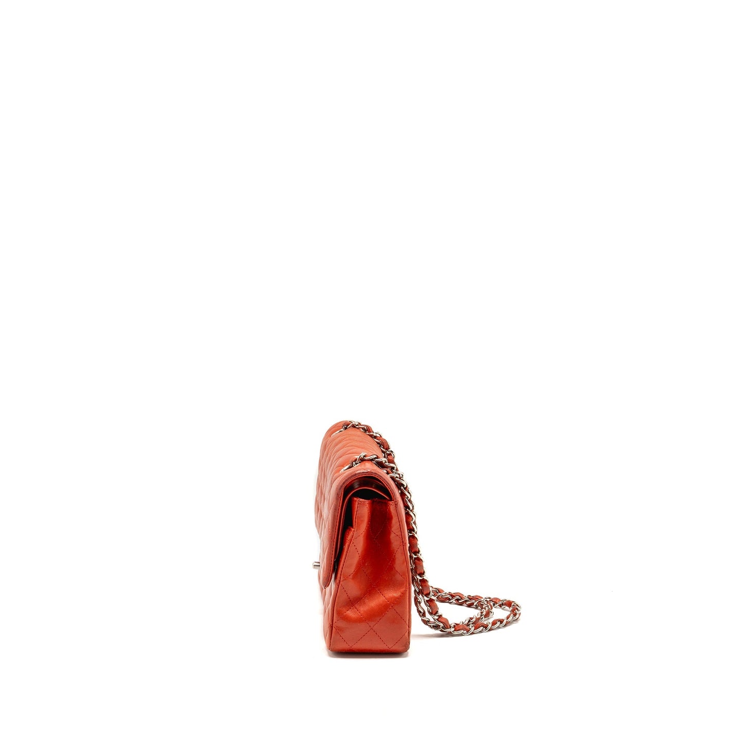 Chanel Medium Classic double flap bag lambskin red