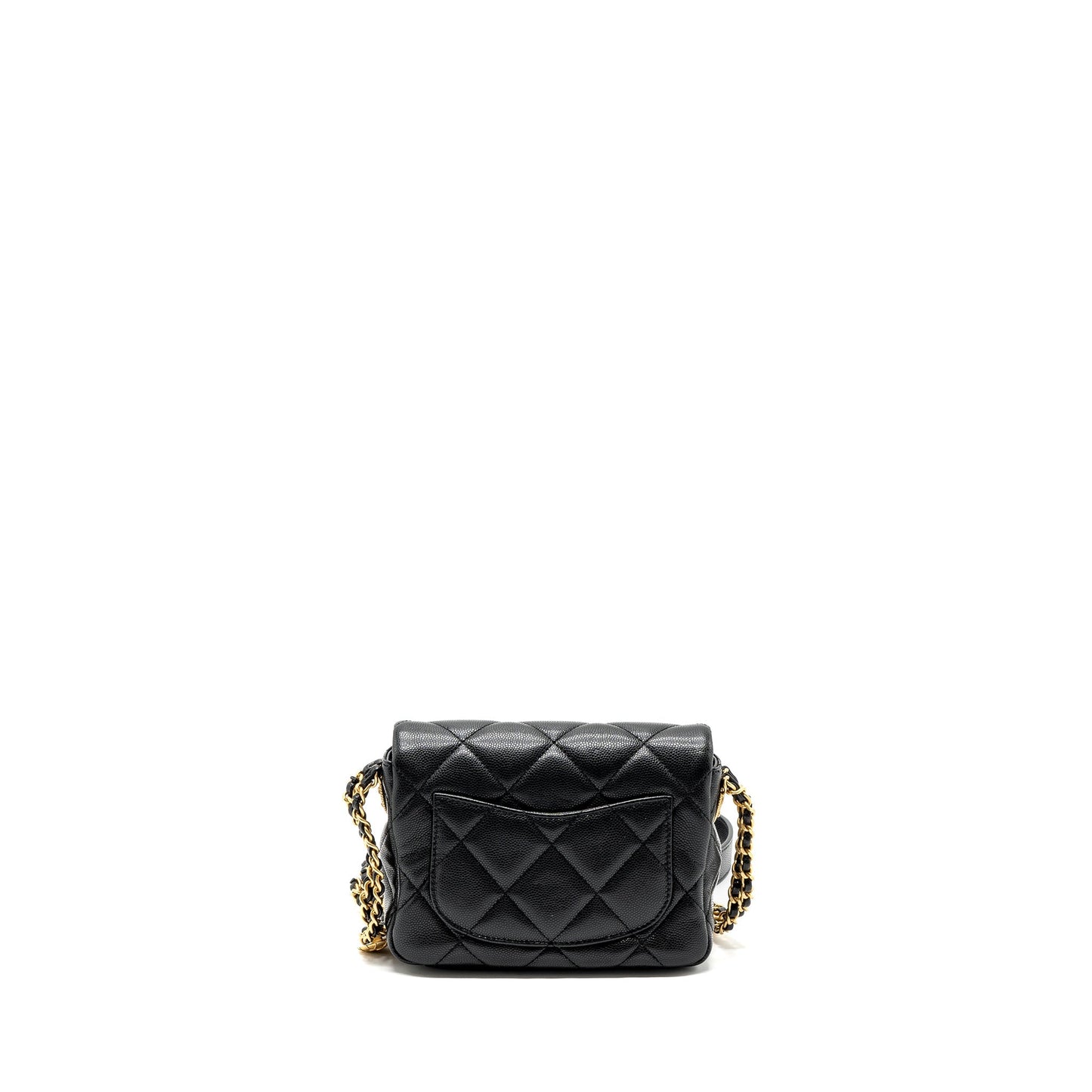 Chanel Mini Twist Your Button Flap Bag Caviar Black (Microchip)