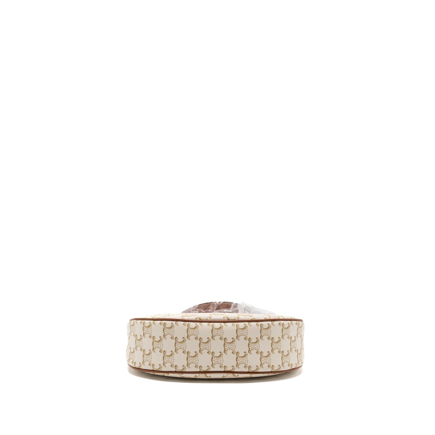 Celine Ava Purse Triomphe Canvas/Calfskin White