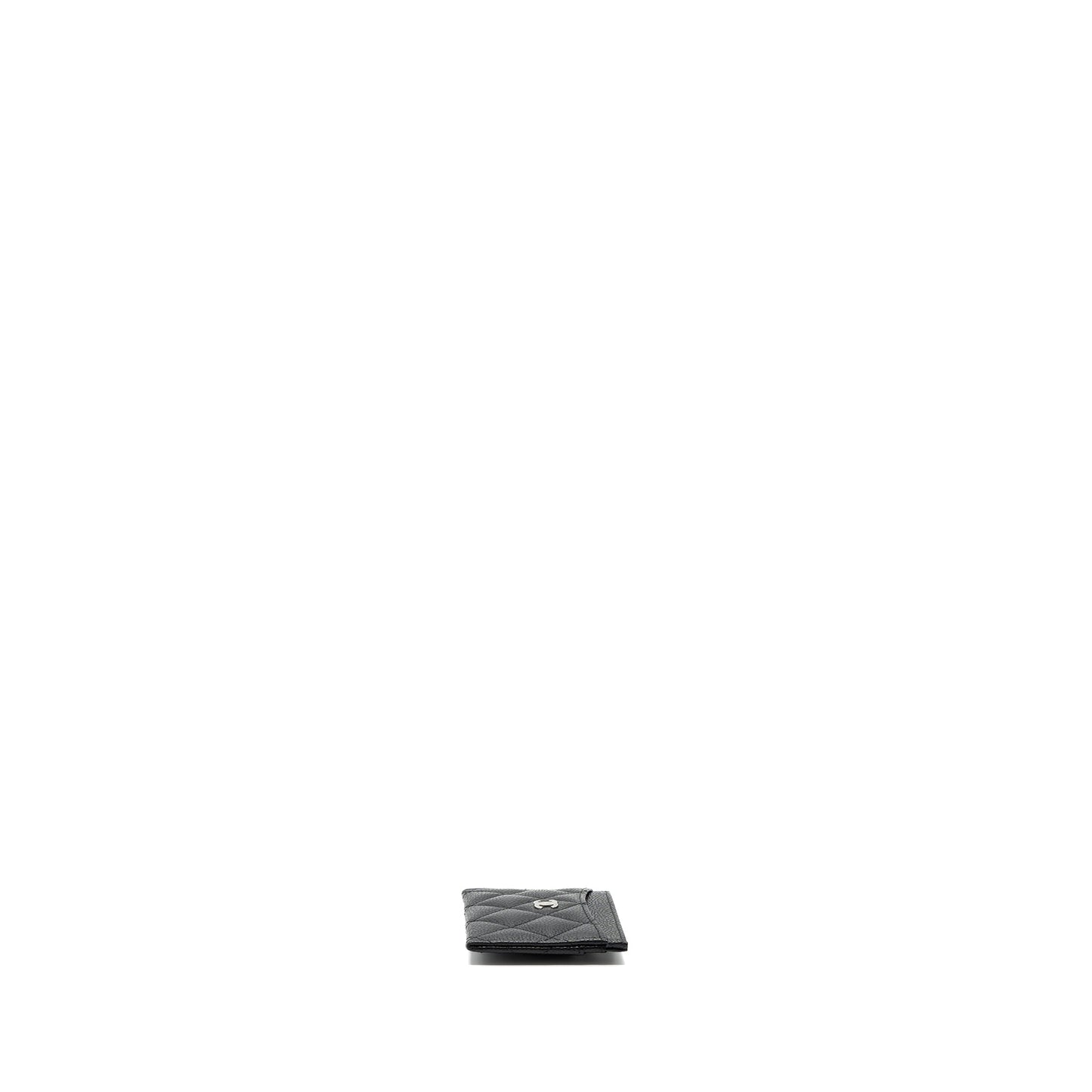 Chanel classic card holder caviar black