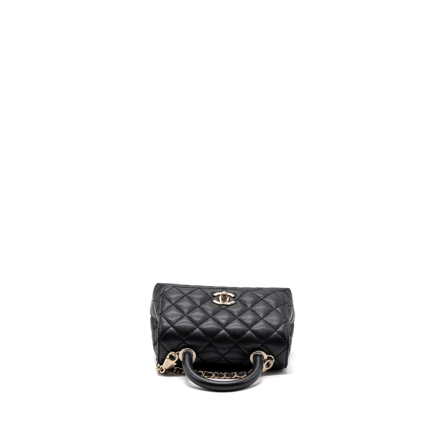 Chanel Coco handle Mini Caviar Black L (Microchip)