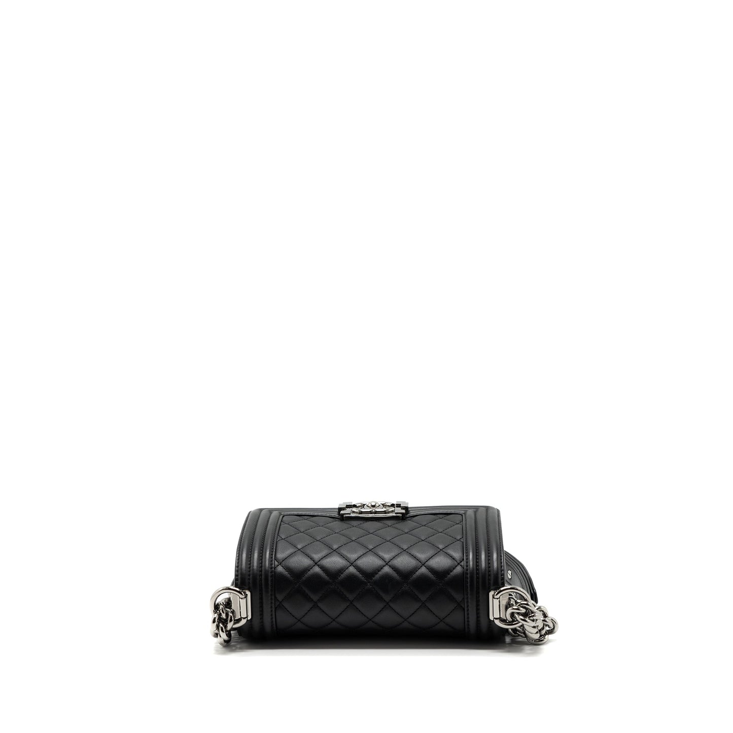 Chanel Small Boy Bag Calfskin Black  (microchip)