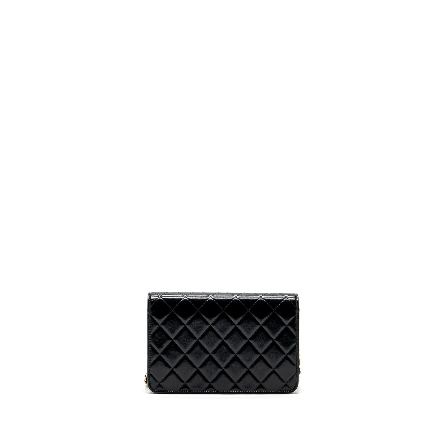 Chanel 24C 31 wallet on chain shiny calfskin black L (Microchip)