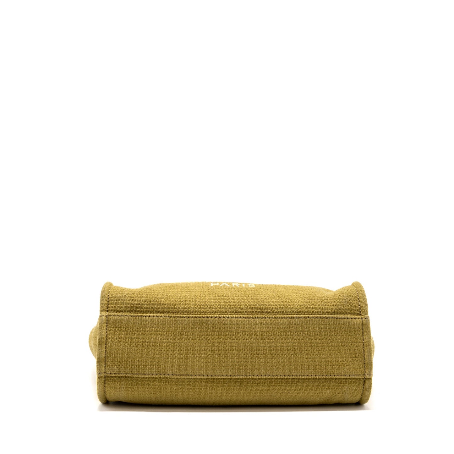 Chanel Deauville Tote Bag Canvas Olive Green L (microchip)