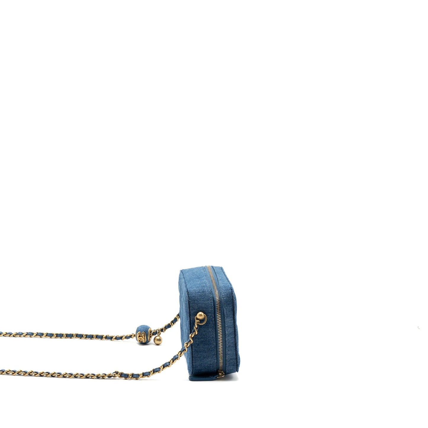 Chanel Pearl Crush Camera Bag Denim Blue