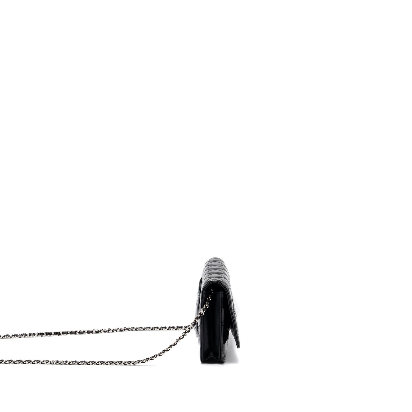 Chanel Classic Wallet On Chain Patent Black