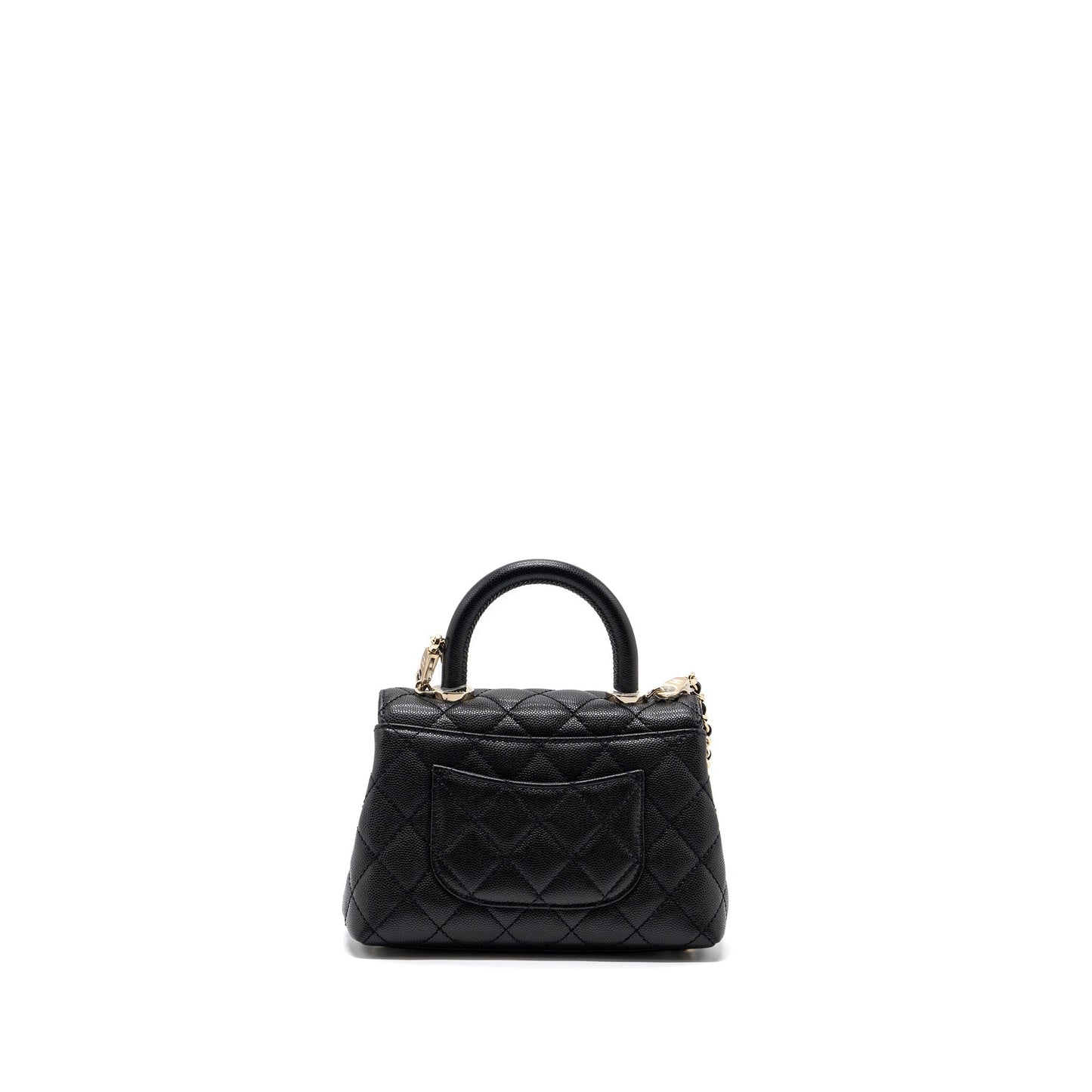 Chanel Coco handle Mini Caviar Black L (Microchip)