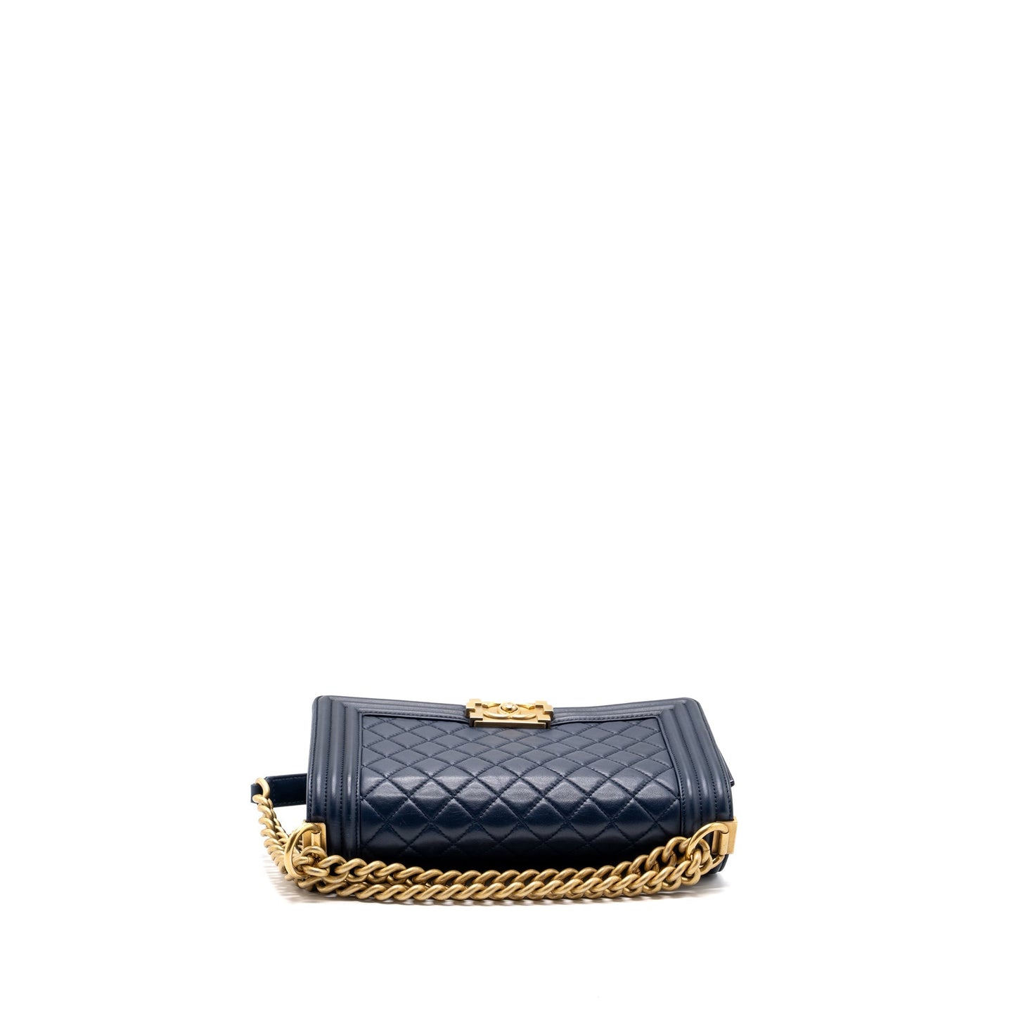 CHANEL MEDIUM BOY BAG lambskin BLUE