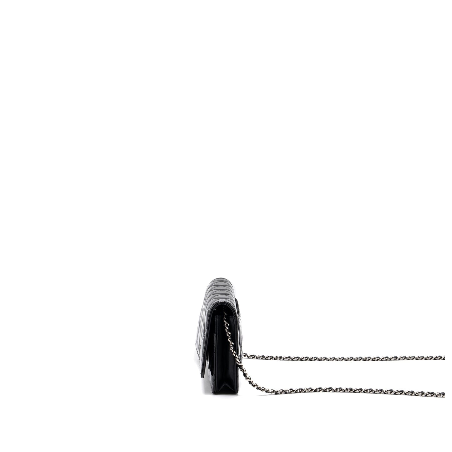 Chanel Classic Wallet On Chain Patent Black