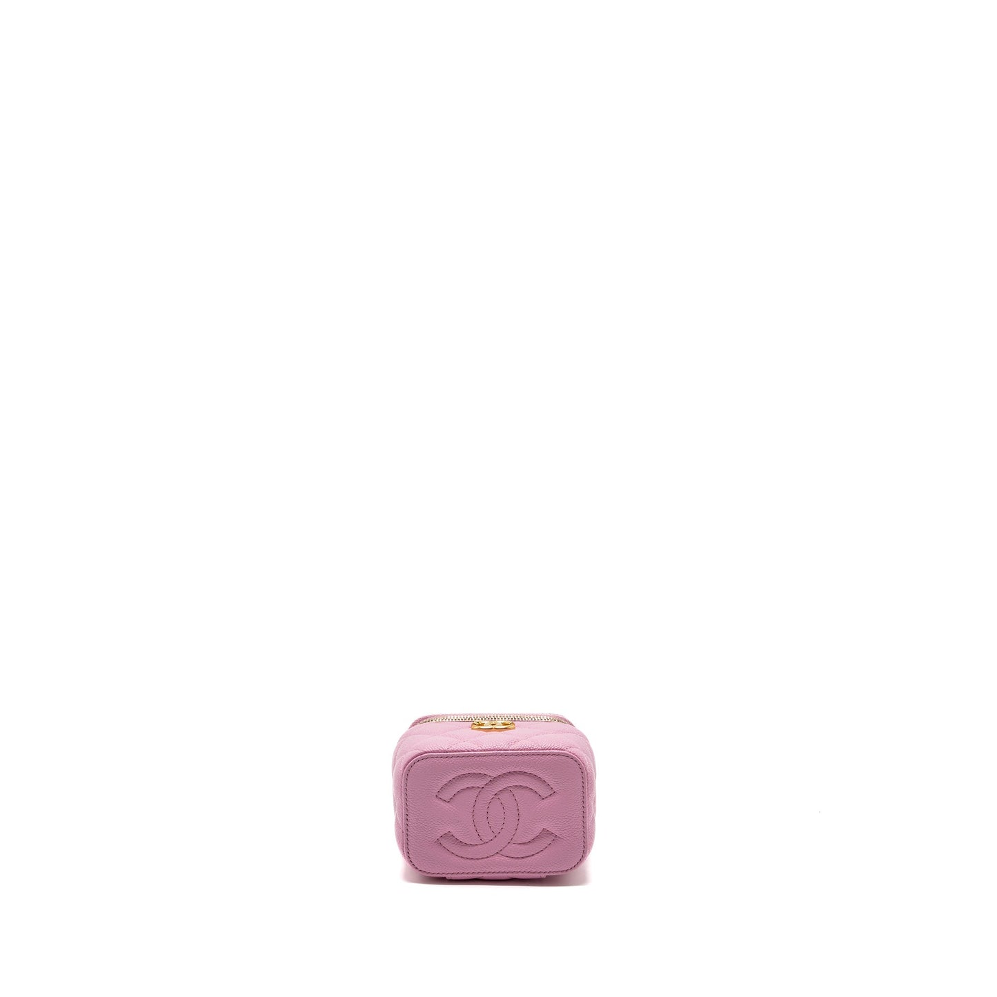 Chanel mini vanity with chain caviar light pink  (Microchip)