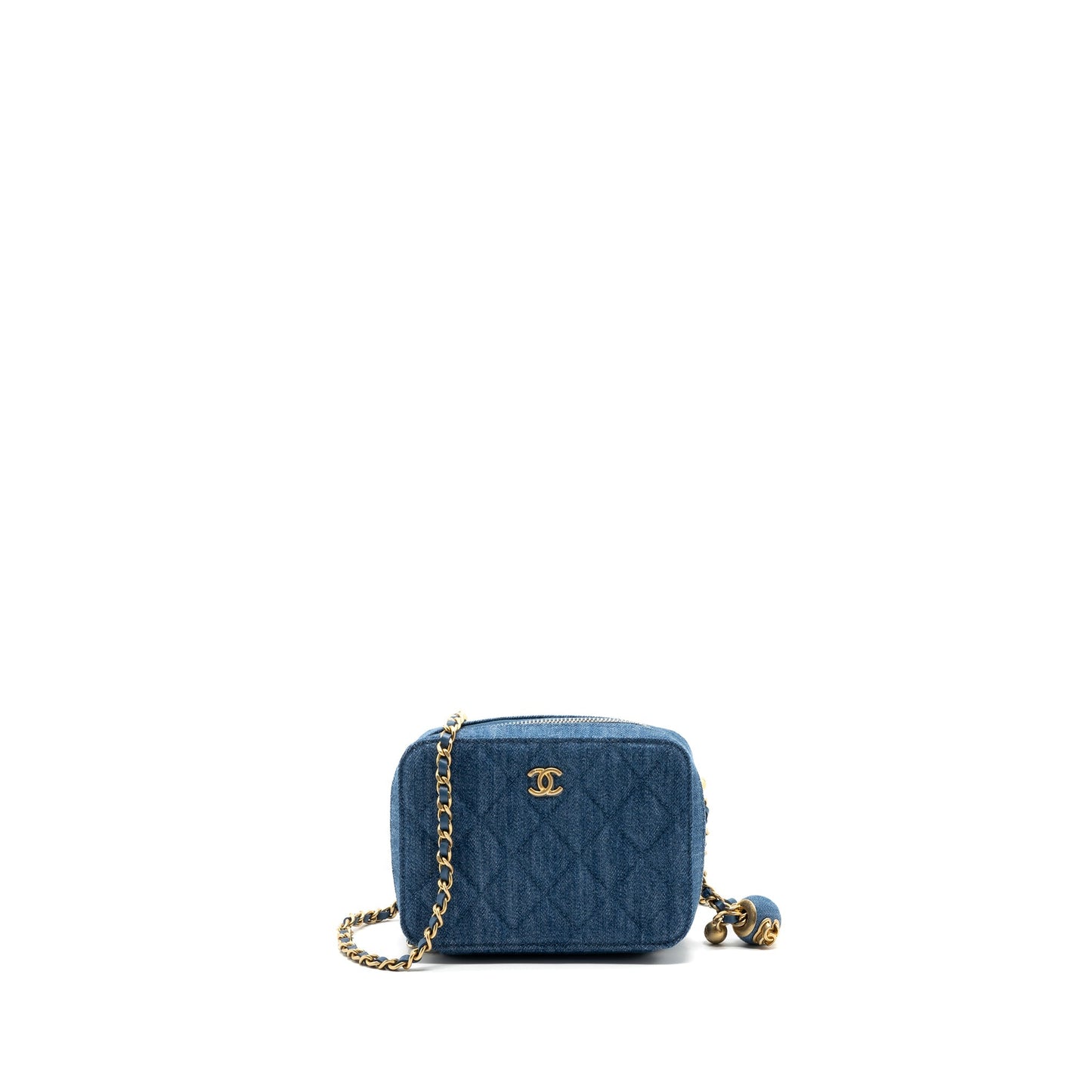 Chanel Pearl Crush Camera Bag Denim Blue