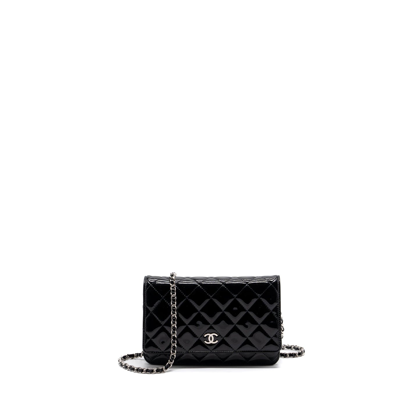 Chanel Classic Wallet On Chain Patent Black