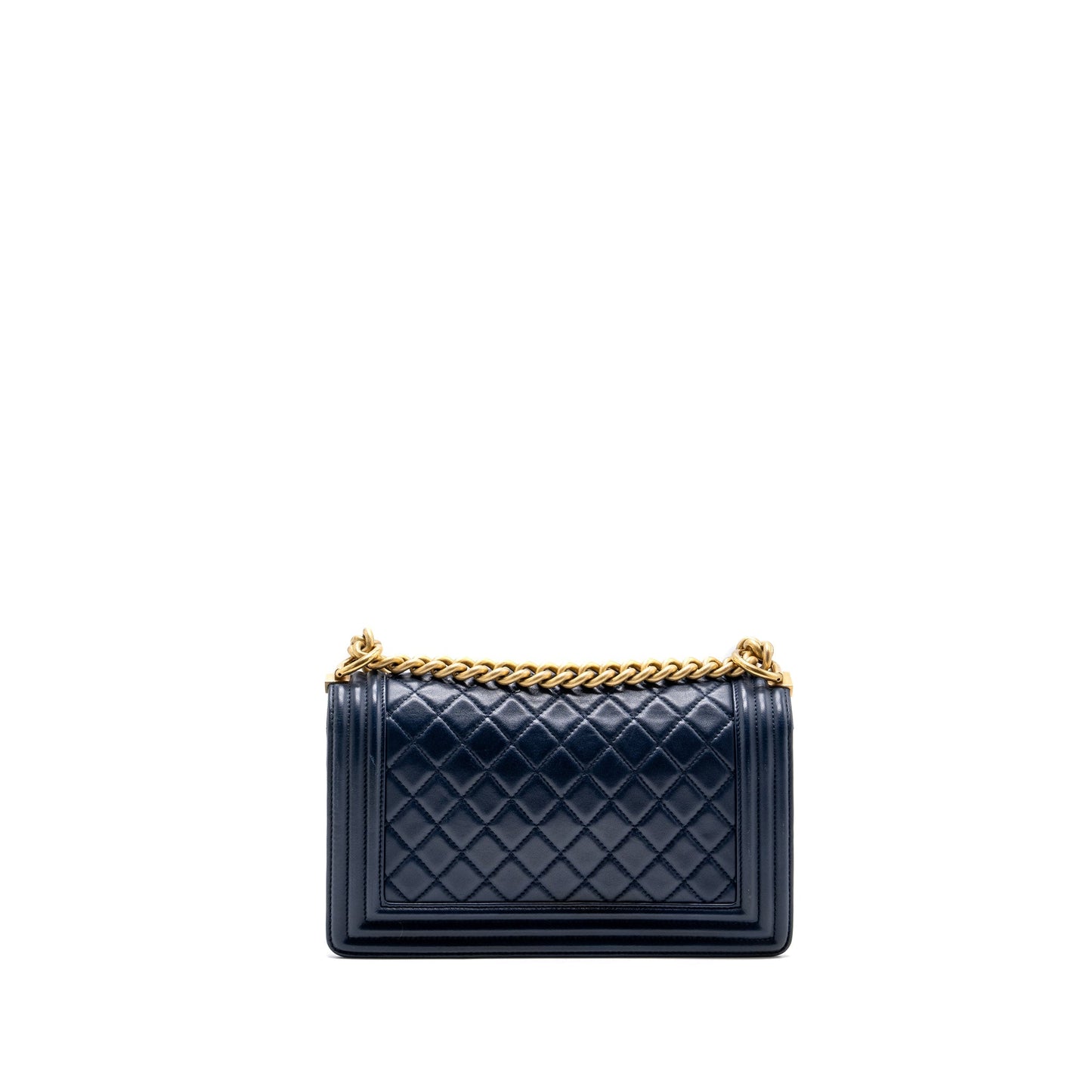 CHANEL MEDIUM BOY BAG lambskin BLUE