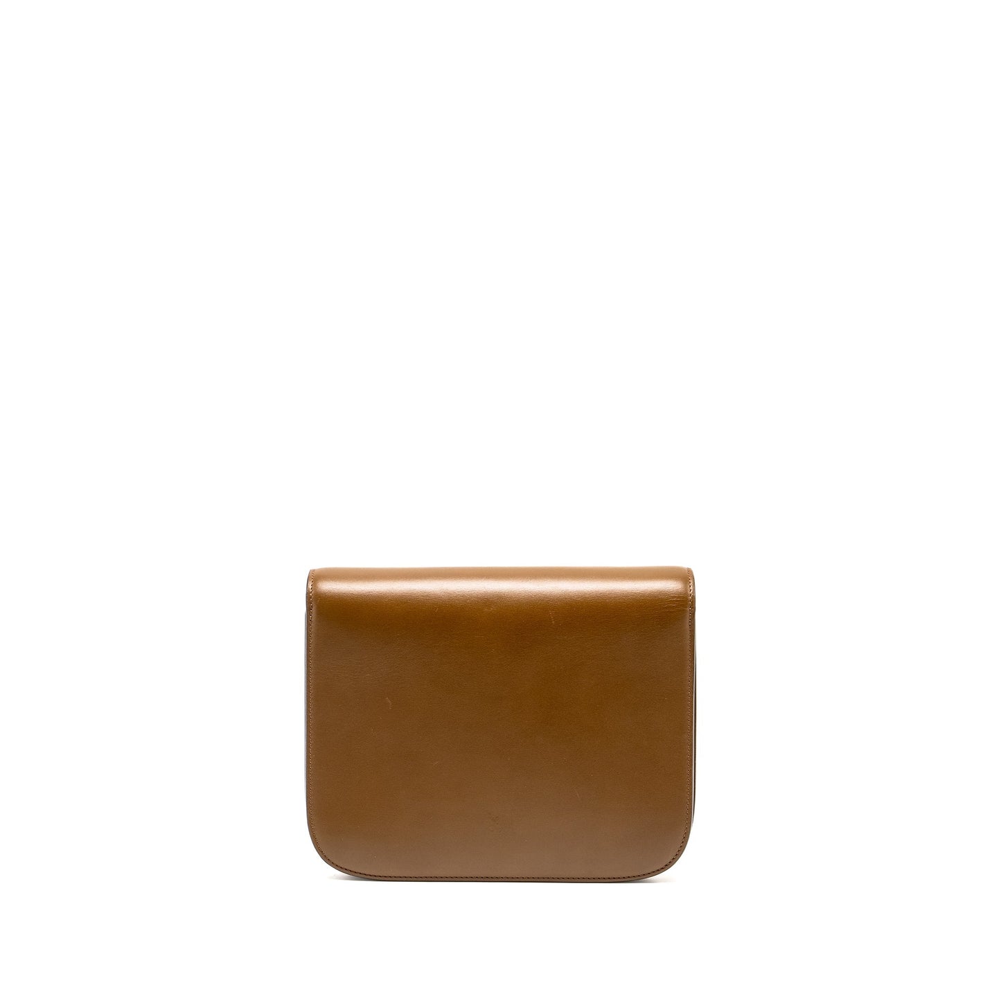 Celine Medium Classic Box Purse Calfskin Camel