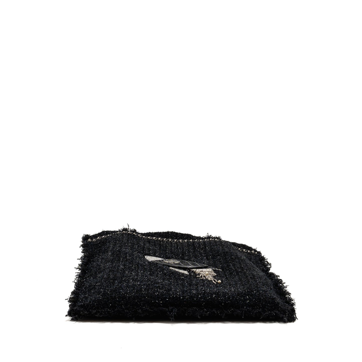 Chanel rocket tote bag tweed black