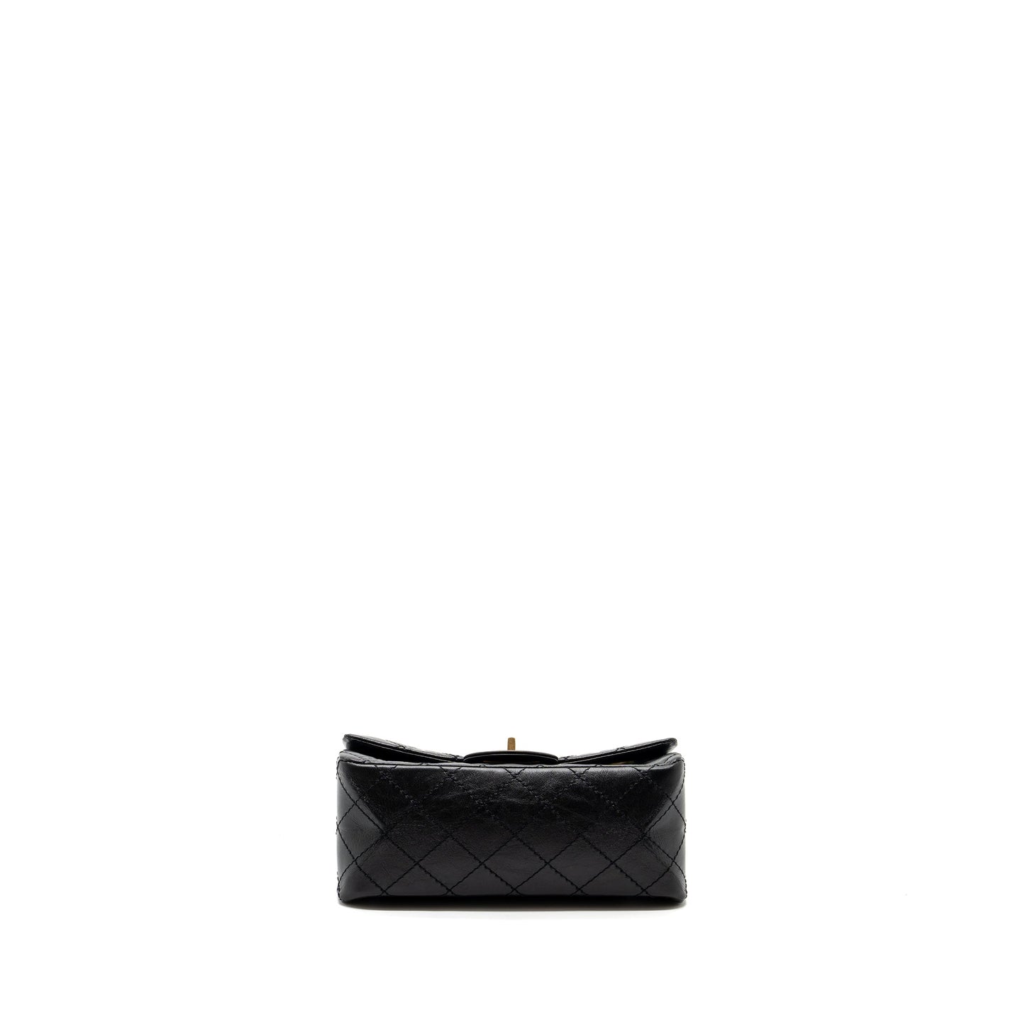 Chanel Mini 2.55 Reissue Flap Bag Aged Calfskin Black  (Microchip)