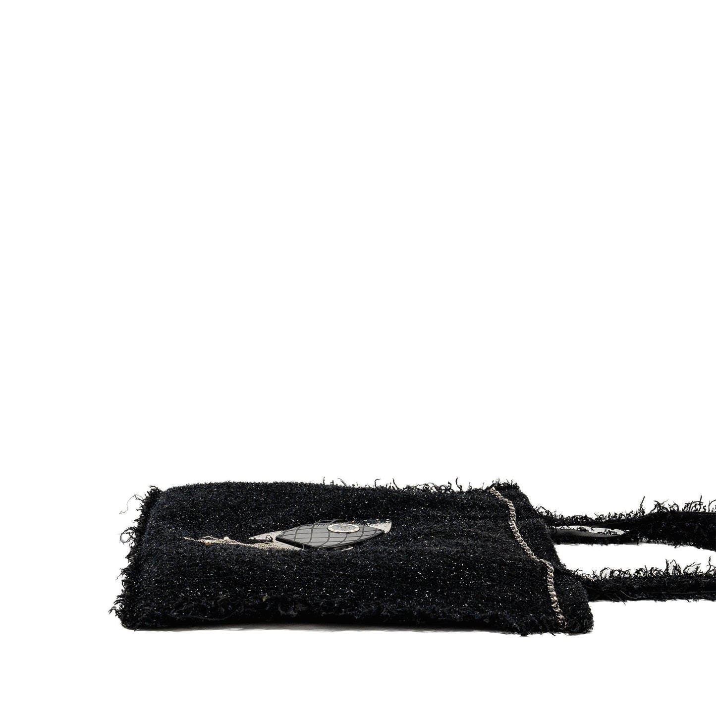 Chanel rocket tote bag tweed black
