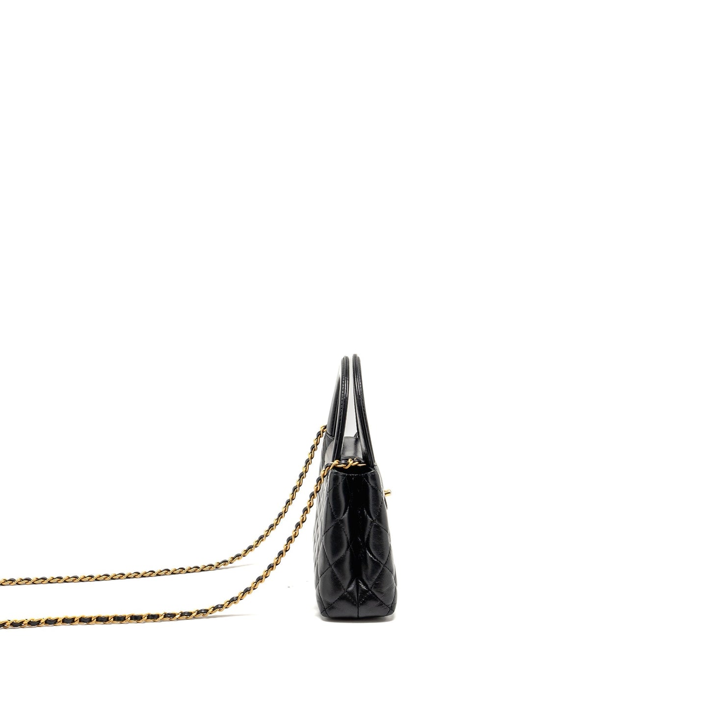 Chanel Mini Kelly Shopping Tote Bag Calfskin black  (microchip)