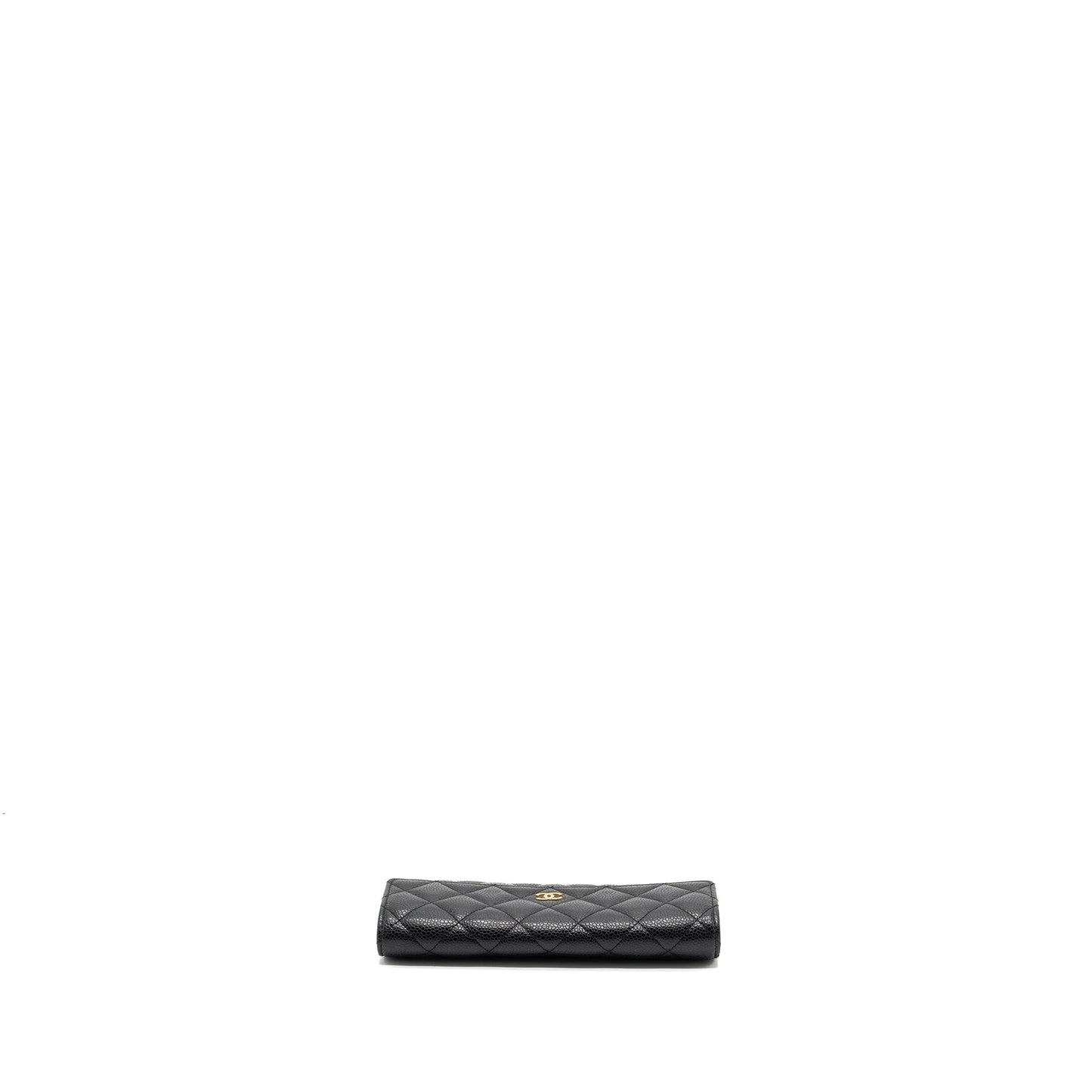 Chanel Flap Long Wallet Caviar Black