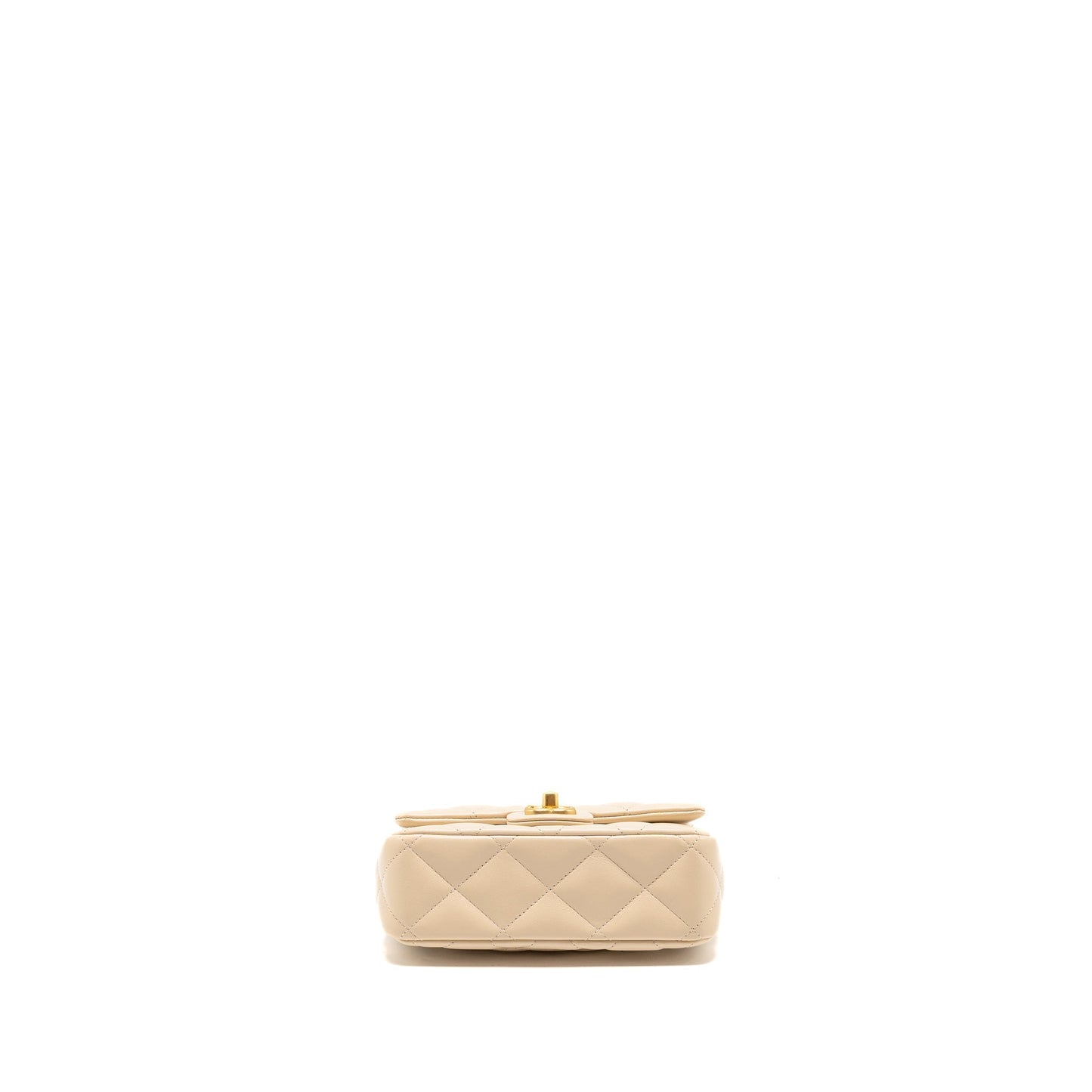Chanel 25c Coco Love Adjustable Chain Shiny Lambskin Beige  (microchip)