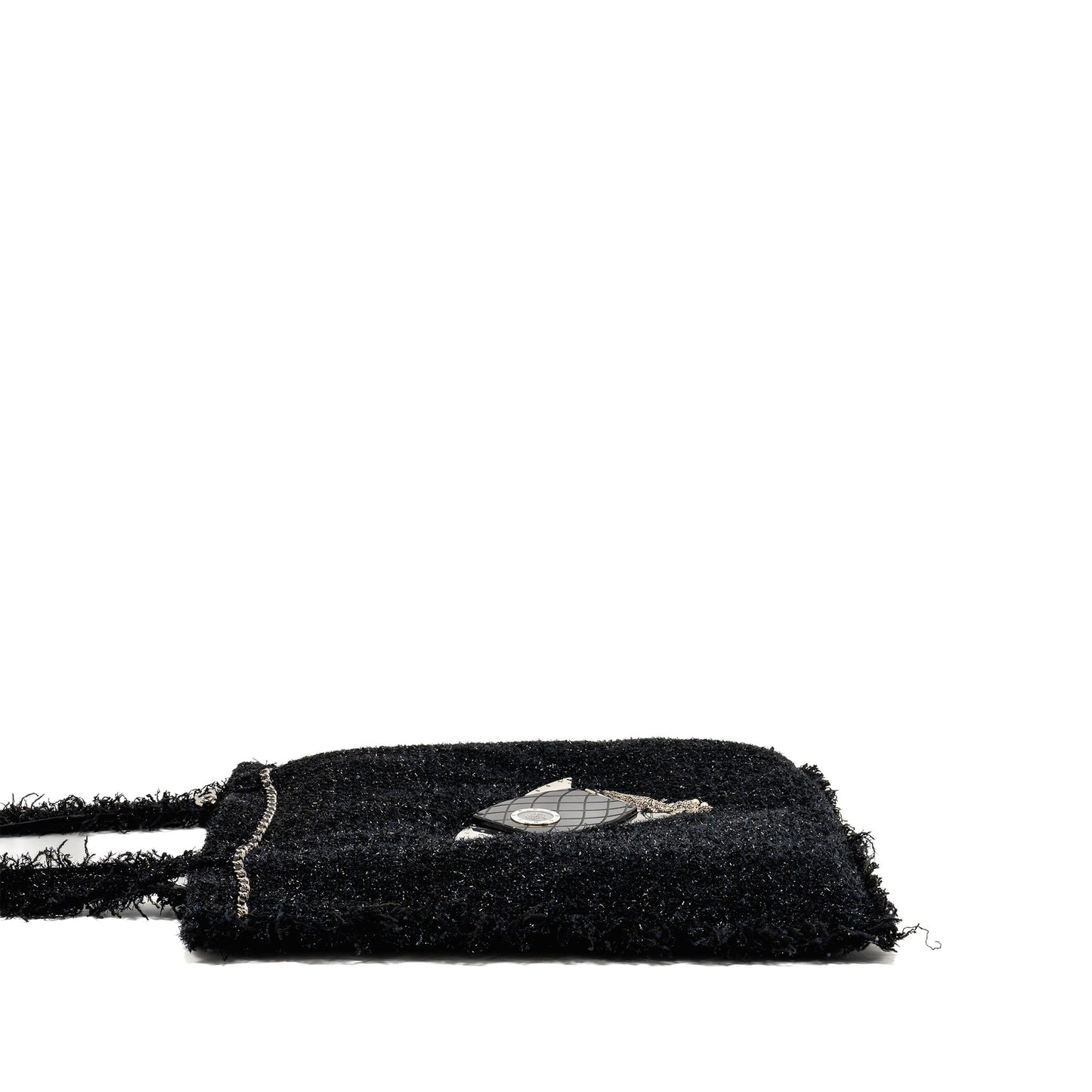 Chanel rocket tote bag tweed black