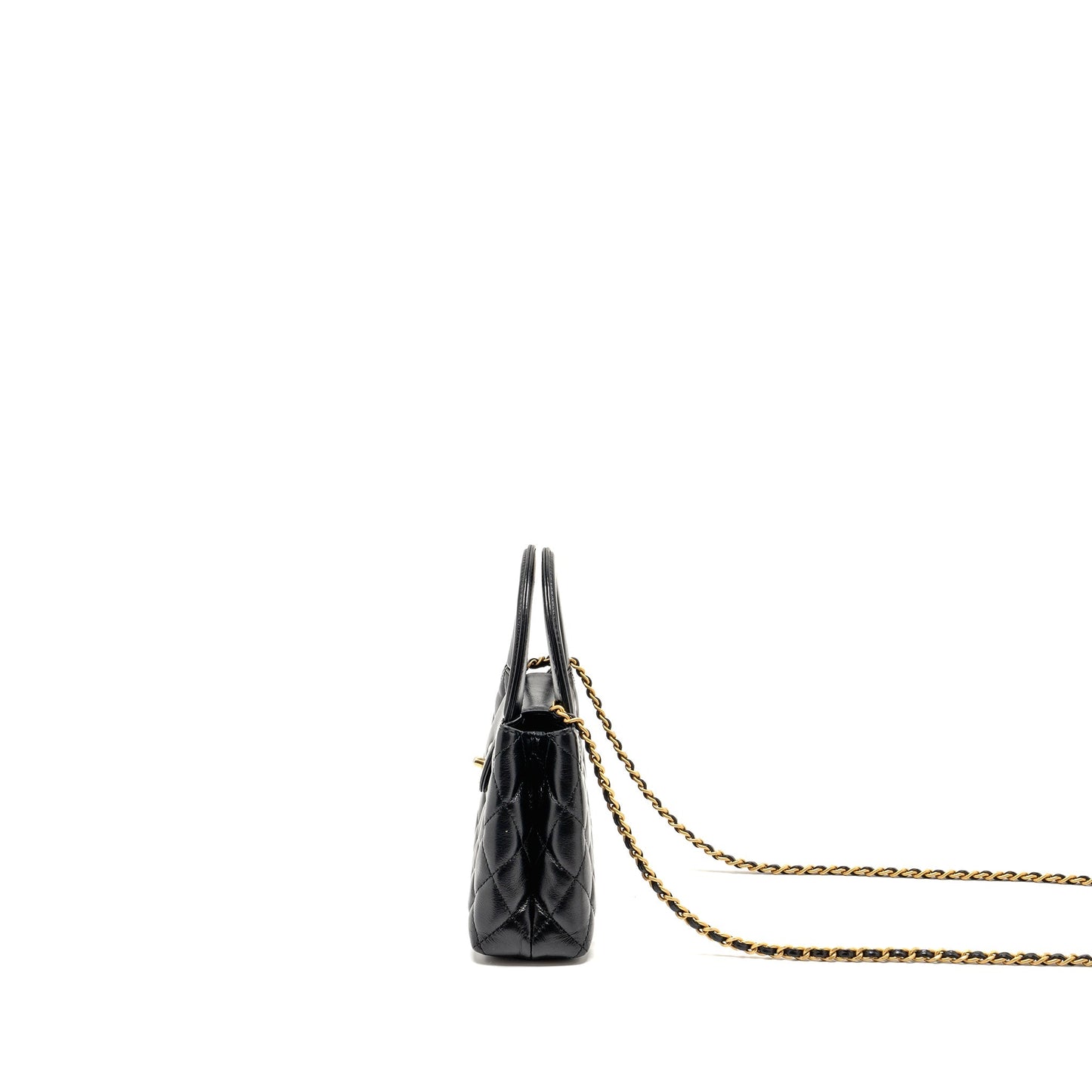Chanel Mini Kelly Shopping Tote Bag Calfskin black  (microchip)
