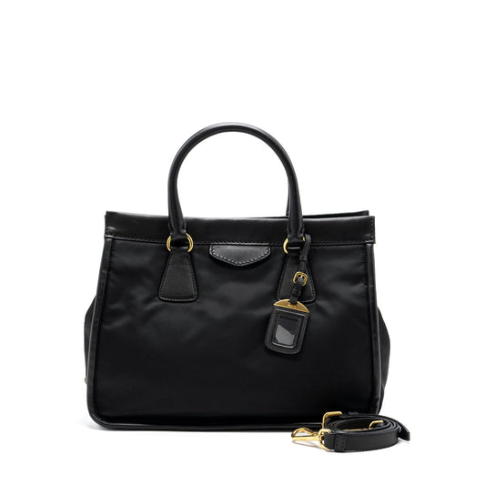 Prada tote Purse nylon / leather black