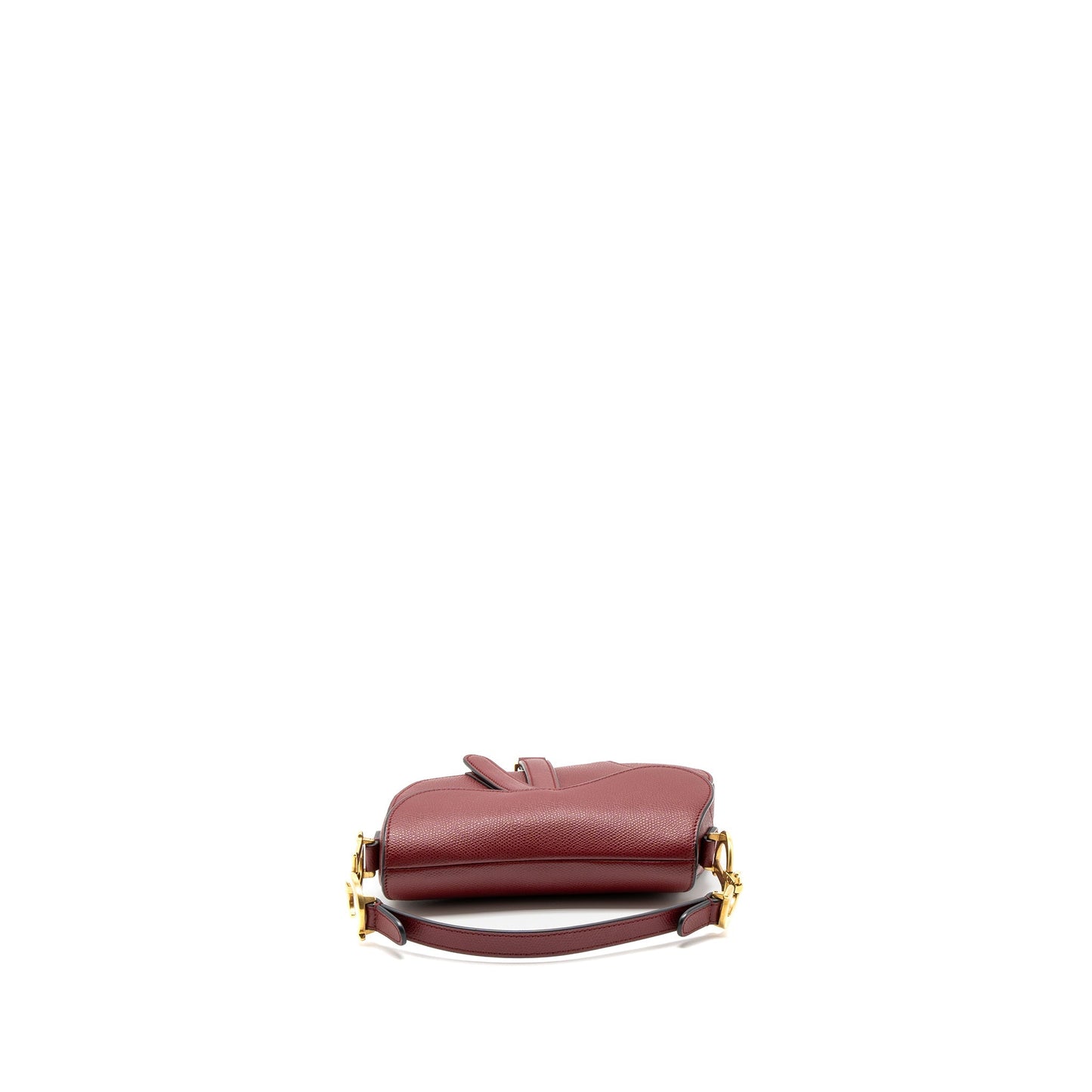 Dior Mini Saddle Purse Grained Calfskin Red